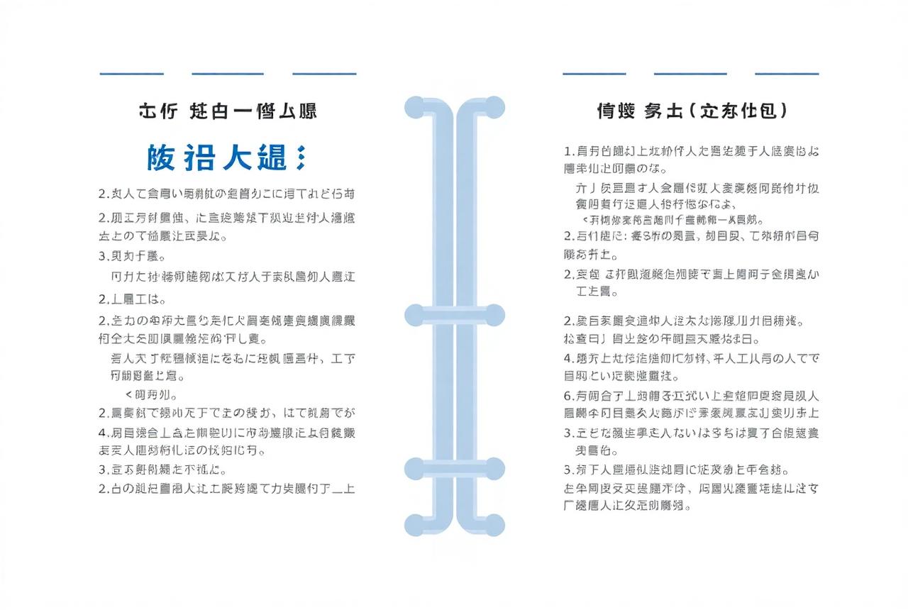 双语对照文档左右分栏阅读界面示意